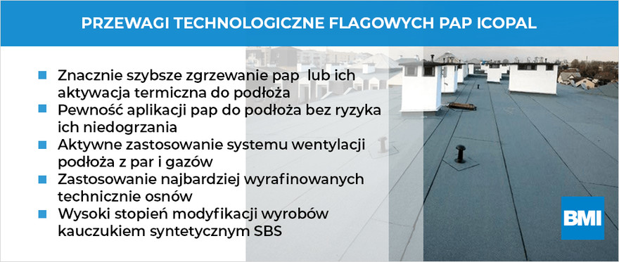 Przewagi technologiczne Flagowych Pap Icopal